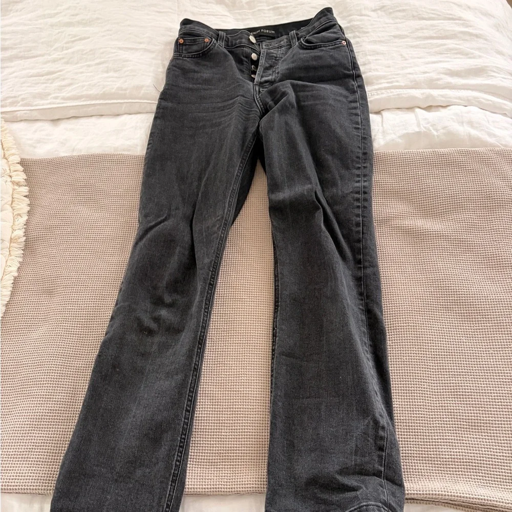 Denim Forum High Rise Black Jeans - Picture 4 of 4